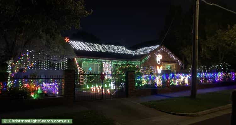 Christmas Light display at  Baird Street, Brighton East