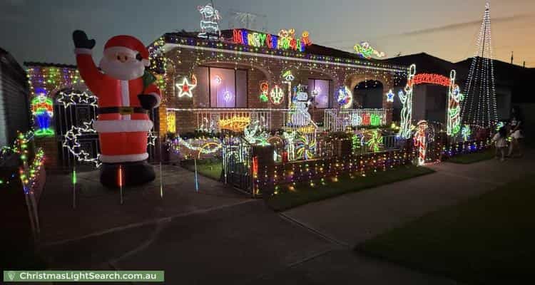 Christmas Light display at  Kemp Street, Mortdale