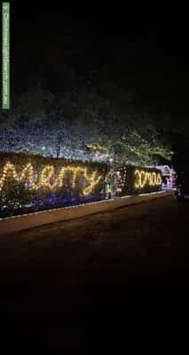 Christmas Light display at 185 Miller Street, O'Connor