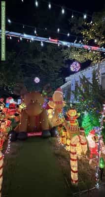 Christmas Light display at 185 Miller Street, O'Connor