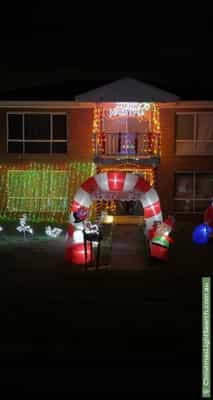 Christmas Light display at 14 Darracq Drive, Keilor Downs