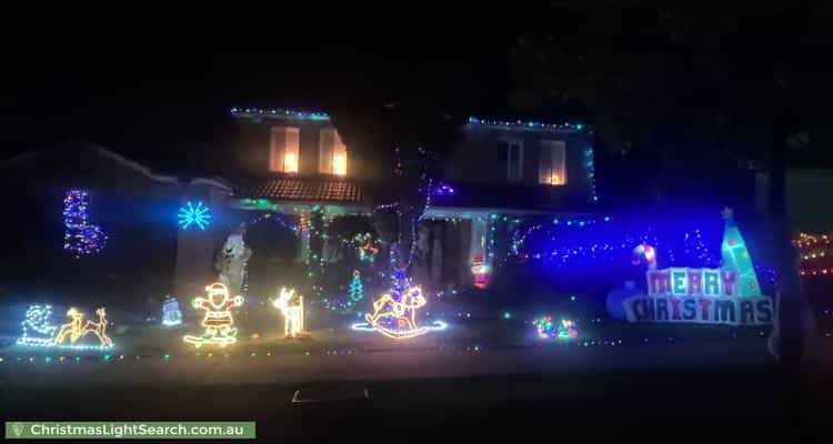 Christmas Light display at 6 Mayfair Court, Chirnside Park