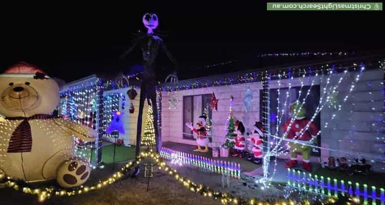Christmas Light display at 1 Diamond Drive, Cardigan Village