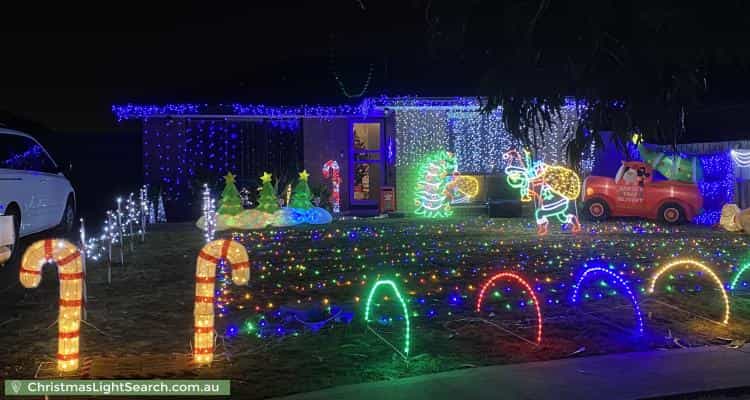 Christmas Light display at 5 Eric Crescent, Mornington