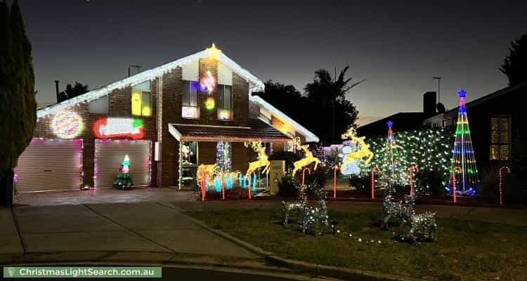 Christmas Light display at  Dryden Court, Keilor
