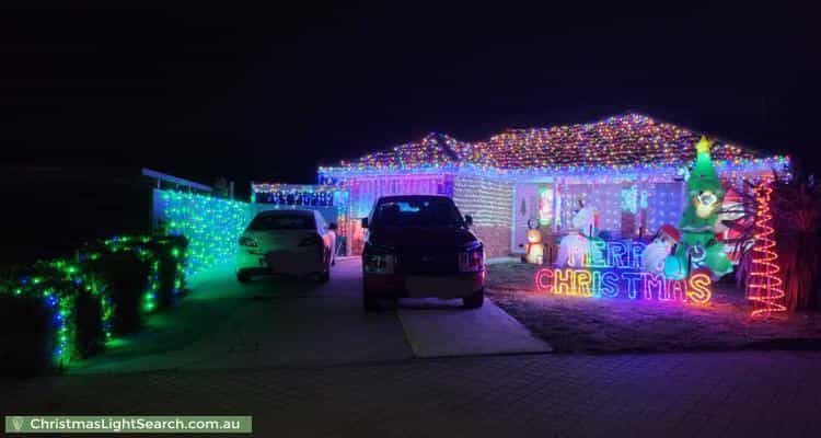 Christmas Light display at 37 Thornhill Crescent, Dunlop
