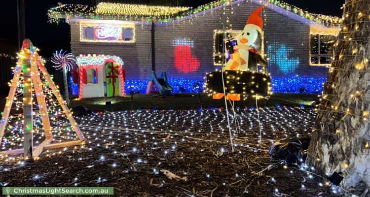 Christmas Light display at  Attiwell Circuit, Kambah