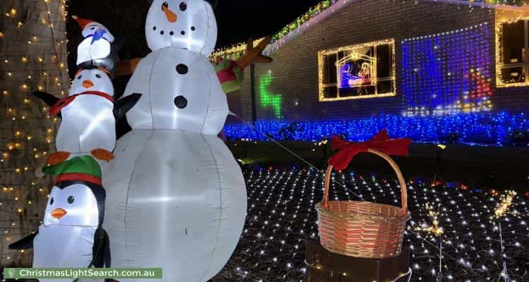 Christmas Light display at  Attiwell Circuit, Kambah