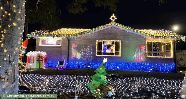 Christmas Light display at  Attiwell Circuit, Kambah