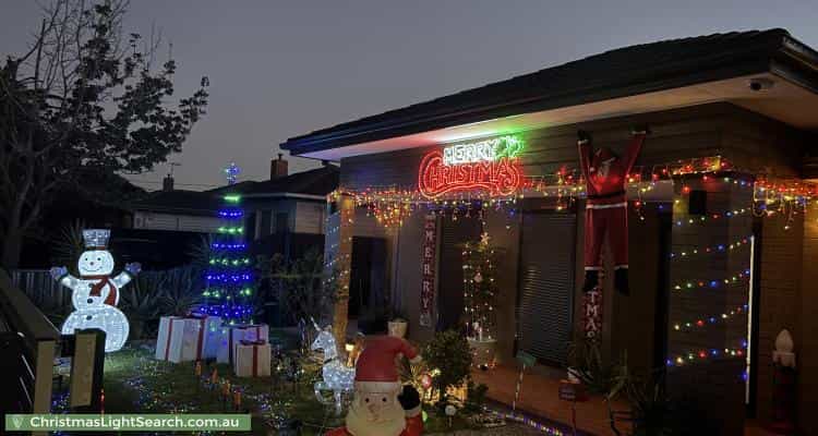Christmas Light display at 11 Tasman Avenue, Deer Park