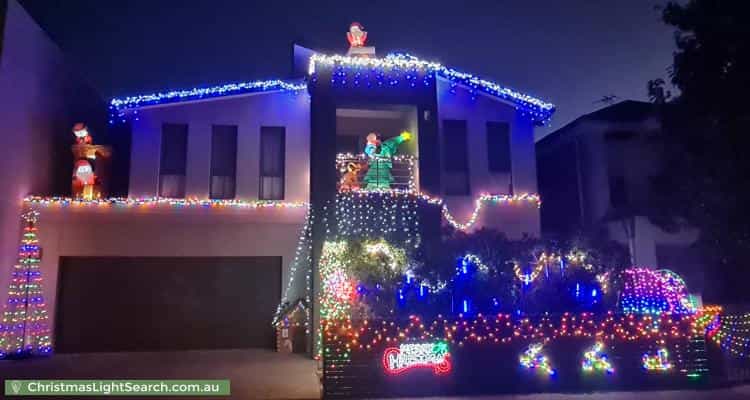 Christmas Light display at 11 Waterbrook Court, Mawson Lakes