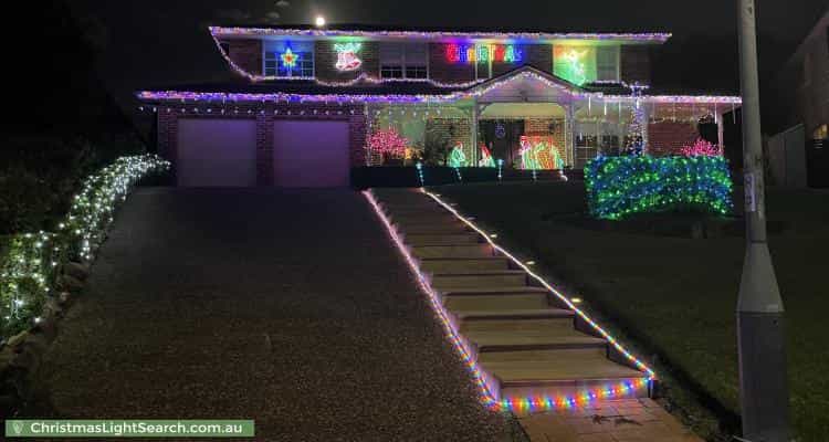 Christmas Light display at  Penrhyn Place, Castle Hill