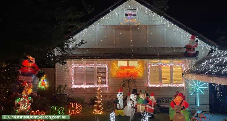 Christmas Light display at 8 Laing Street, Mont Albert