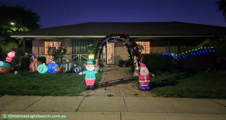 Christmas Light display at 2 La Trobe Close, Palmerston