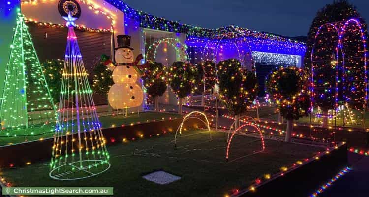 Christmas Light display at 14 George Street, Taylors Hill