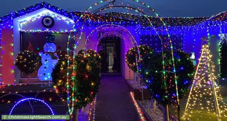 Christmas Light display at 14 George Street, Taylors Hill