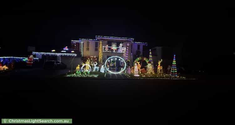 Christmas Light display at 17 Brunner Court, Kellyville