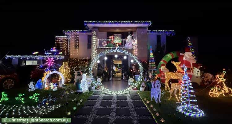 Christmas Light display at 17 Brunner Court, Kellyville