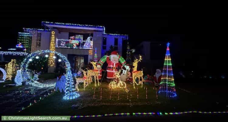 Christmas Light display at 17 Brunner Court, Kellyville