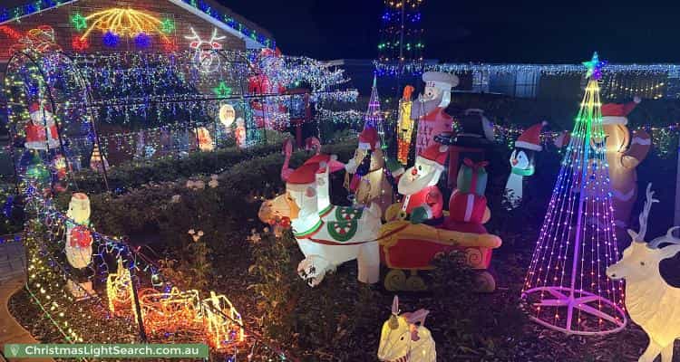 Christmas Light display at 8 Parrakeet Court, Taylors Lakes