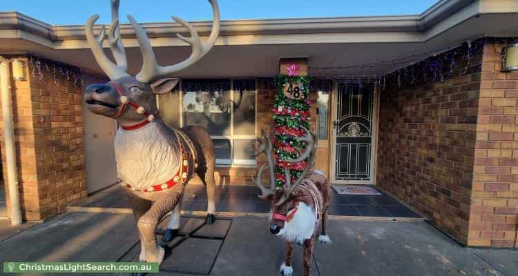 Christmas Light display at 48 Coratina Road, Virginia