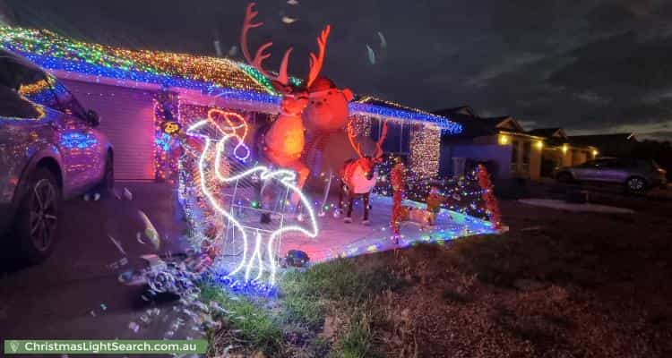 Christmas Light display at 48 Coratina Road, Virginia