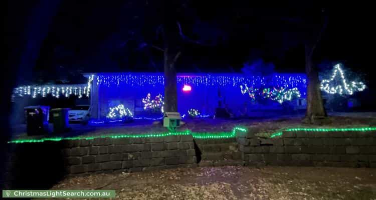 Christmas Light display at  Dennis Court, Bayswater