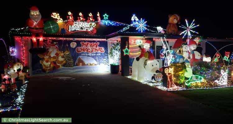 Christmas Light display at 32 Cottonwood Street, Caboolture