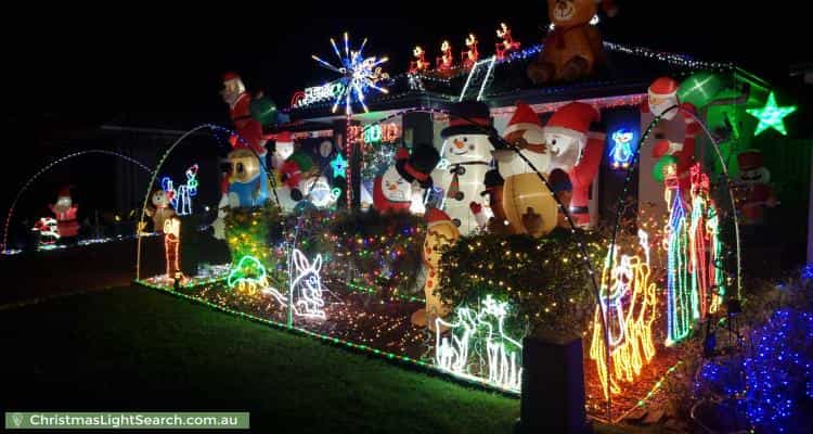 Christmas Light display at 32 Cottonwood Street, Caboolture