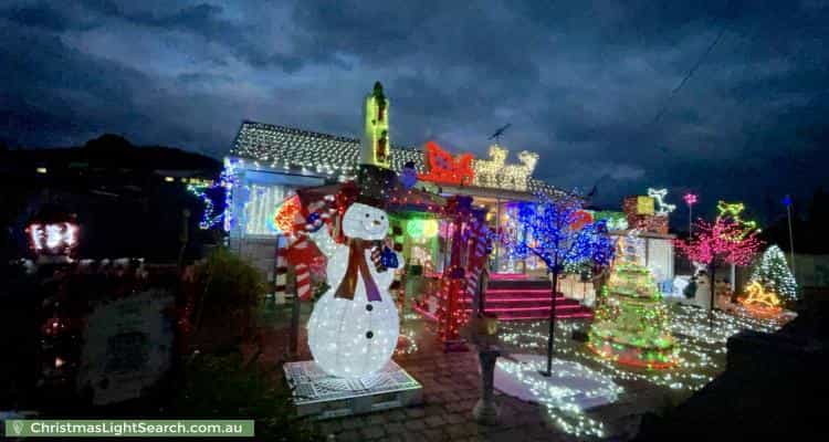Christmas Light display at 6 Bounty Street, Warrane