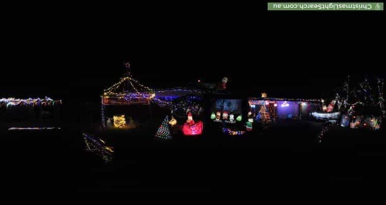 Christmas Light display at 21 Eden Place, Tuncurry