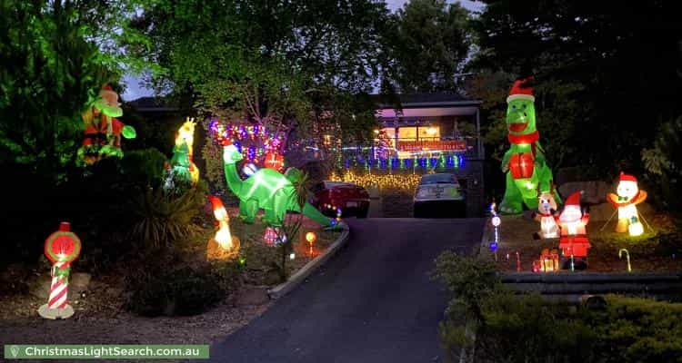 Christmas Light display at 17 Sophia Street, Kingston