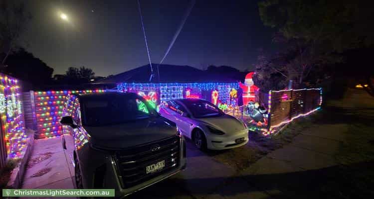 Christmas Light display at 35 Cockatoo Drive, Carrum Downs