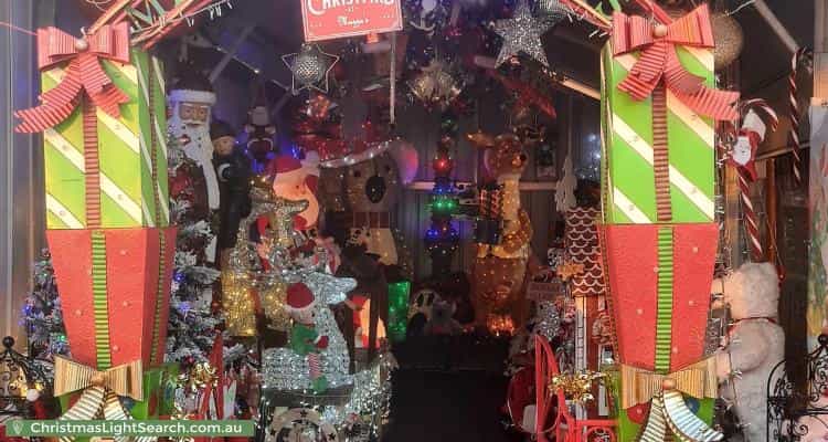 Christmas Light display at 23 Grandview Rise, Korumburra
