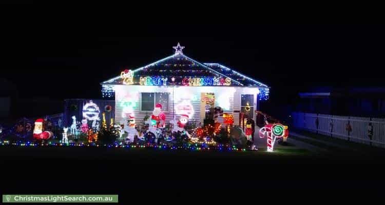 Christmas Light display at 6 Duke Street, Morpeth