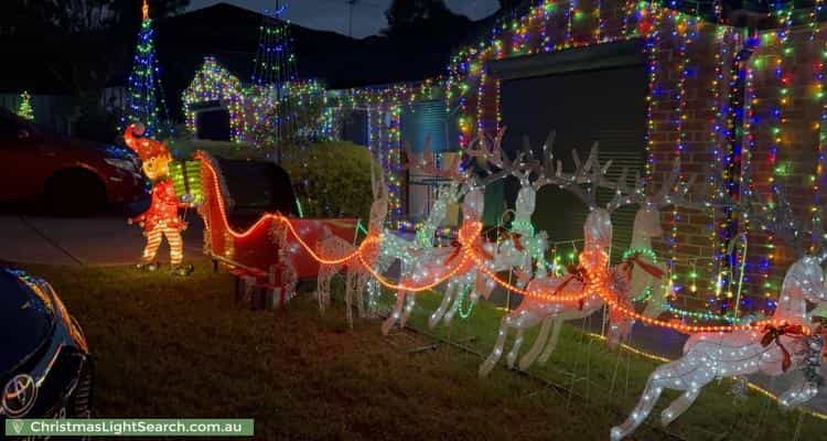 Christmas Light display at 44 Stewarts Lane, Sunbury