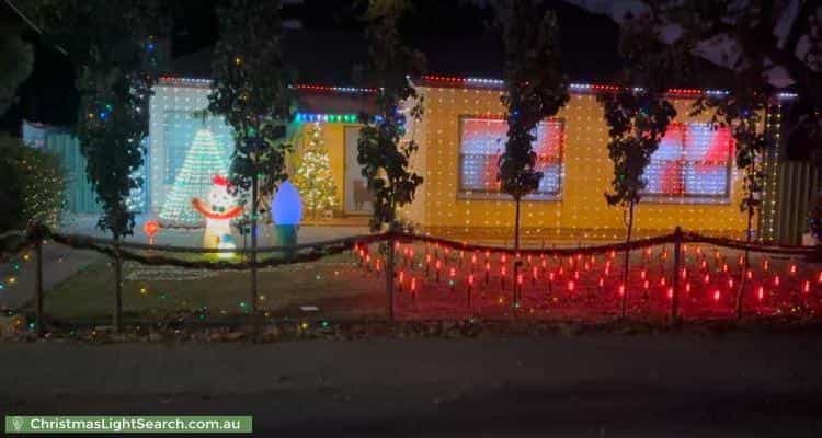 Christmas Light display at 117 Crozier Avenue, Melrose Park