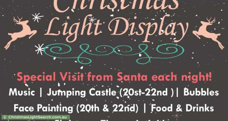 Christmas Light display at 81 Church Street, Yass