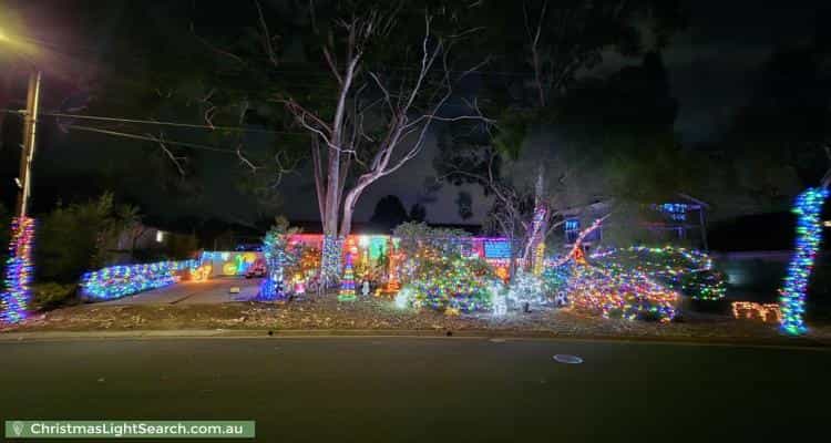 Christmas Light display at 5 Stevens Drive, Ridgehaven