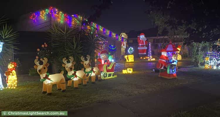 Christmas Light display at  Towt Court, Rowville