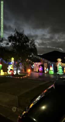 Christmas Light display at  Towt Court, Rowville