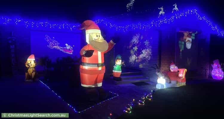 Christmas Light display at 17 Erong Avenue, Gilles Plains