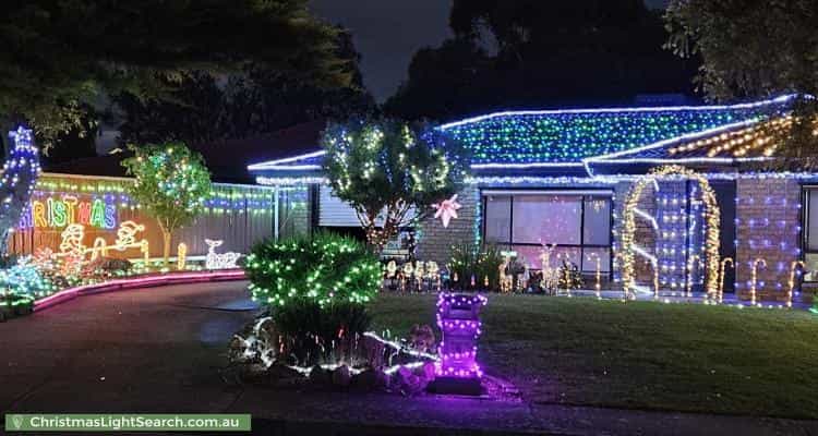 Christmas Light display at 4 Tindall Crescent, Sheidow Park
