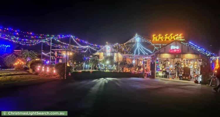 Christmas Light display at 23 Grandview Rise, Korumburra