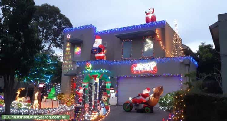 Christmas Light display at 62 Tanderum Drive, Coburg