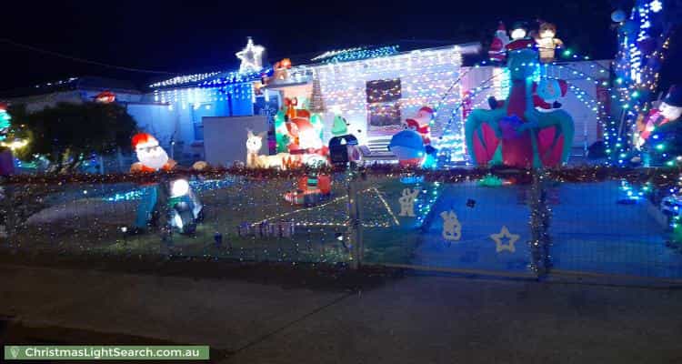 Christmas Light display at 29 Bombay Street, Oaklands Park