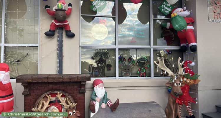 Christmas Light display at 14 Bundilla Avenue, Winston Hills