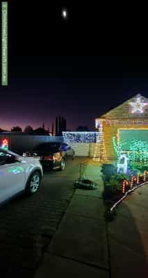 Christmas Light display at 32 Willison Avenue, Evanston