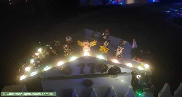 Christmas Light display at  Nanson Street, Wembley