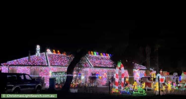 Christmas Light display at 56 Craig Road, Devon Meadows